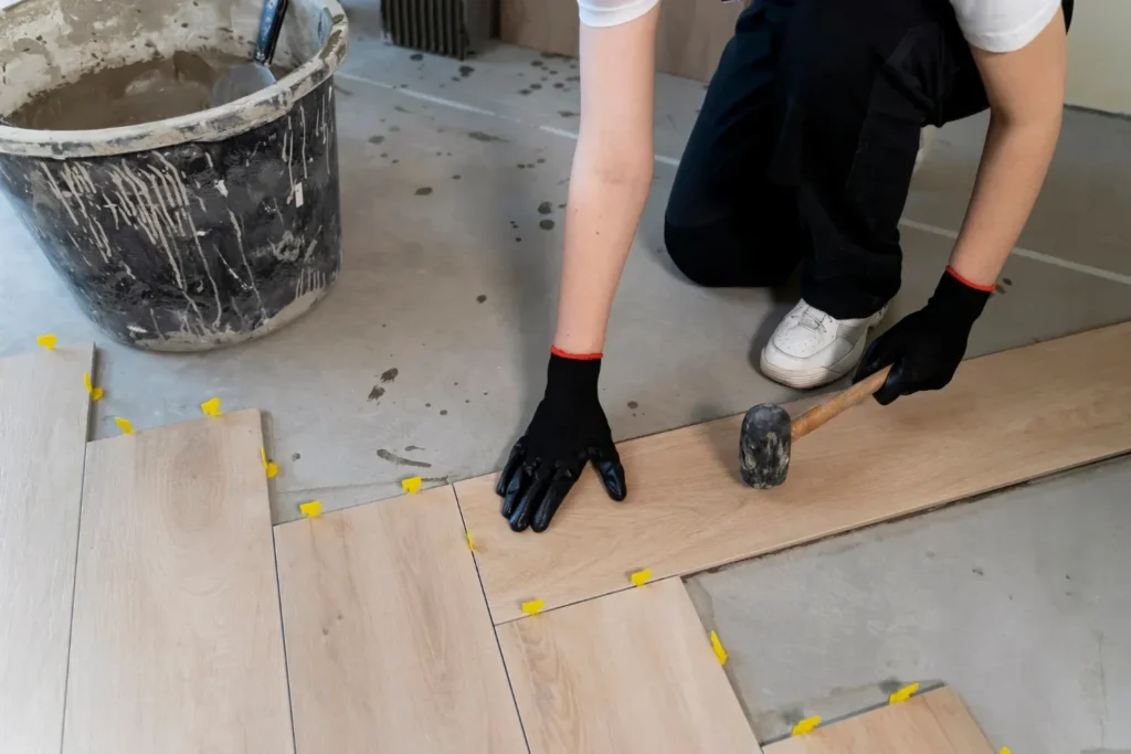 professional installation of sustainable flooring